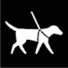 Accessibility Symbol: Working dogs welcome