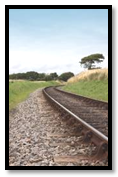 The photo illustrates a short section of a curved track. Image 7 - The photo illustrates a short section of a curved track.