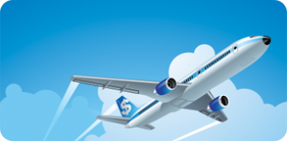 Publicité des prix tout compris des billets d’avion - bannière de l'initiative