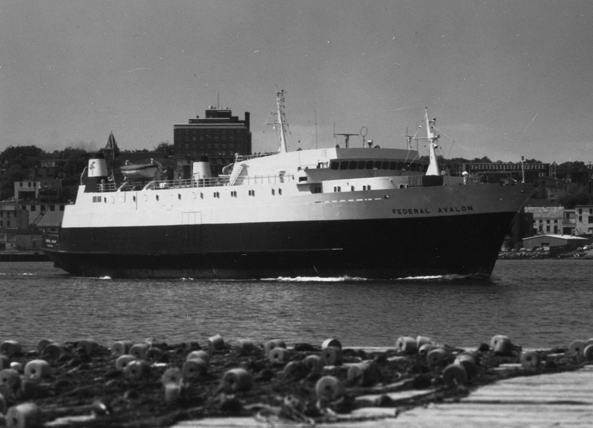 Photo: Ferry MV Federal Avalon, St. John’s, Newfoundland and Labrador, 1975 Photographer: M. Segal, CSTM/CN001689