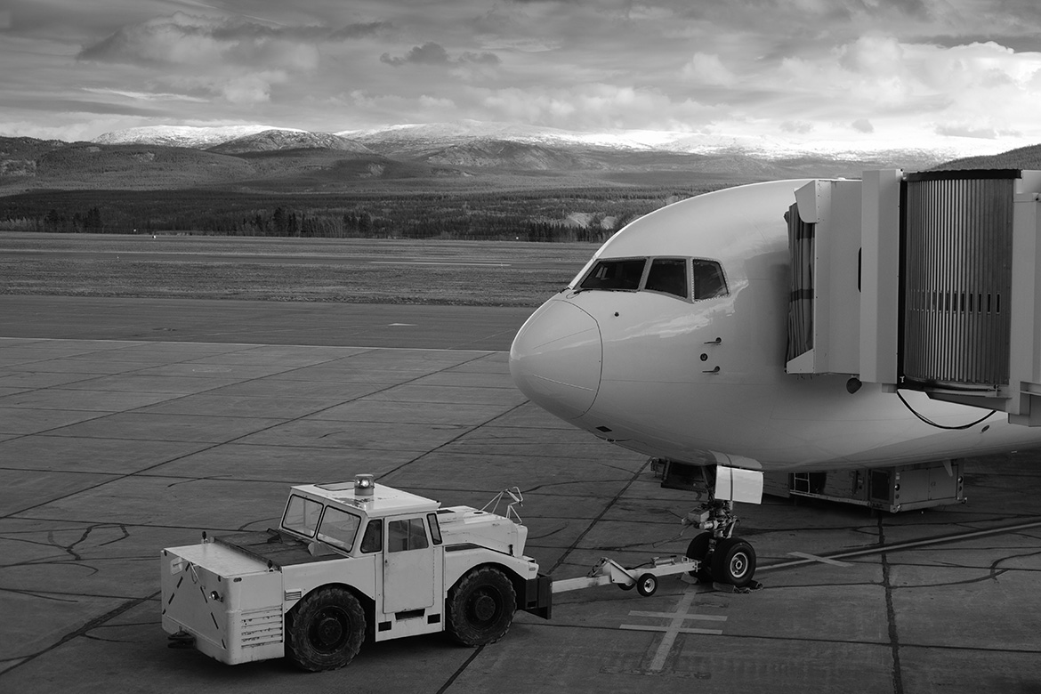 Photo: Un aéronef prêt pour l'embarquement à Whitehorse (Yukon). (Photo : Pi-Lens/iStock)